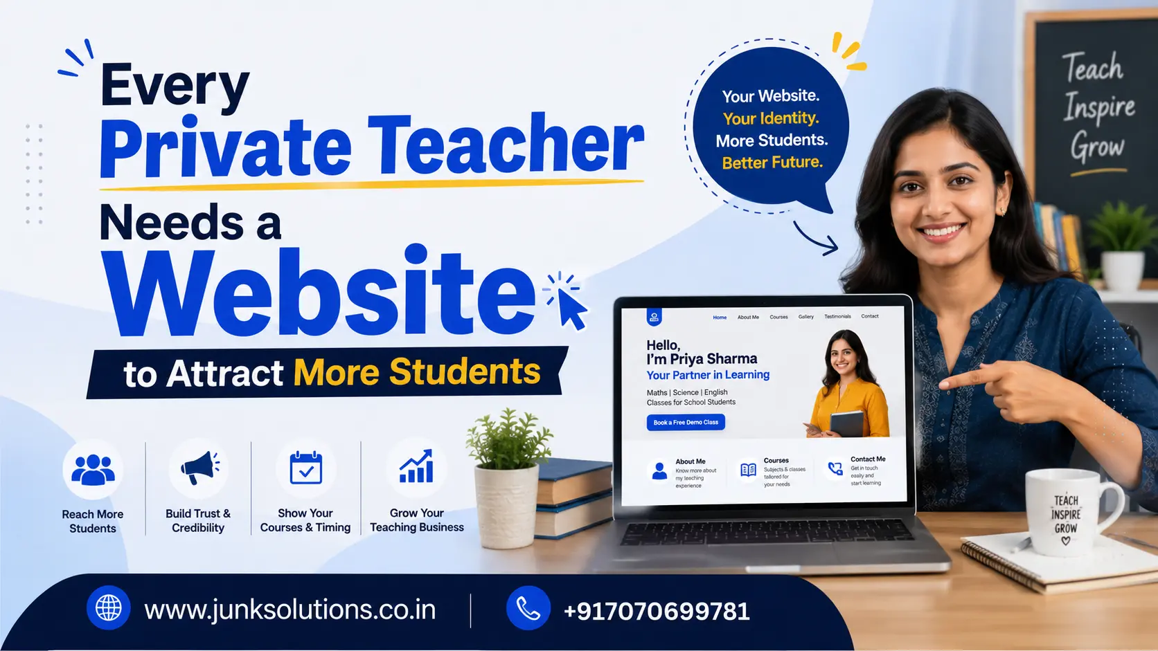 Every Private Teacher Needs a Website to Attract More Students