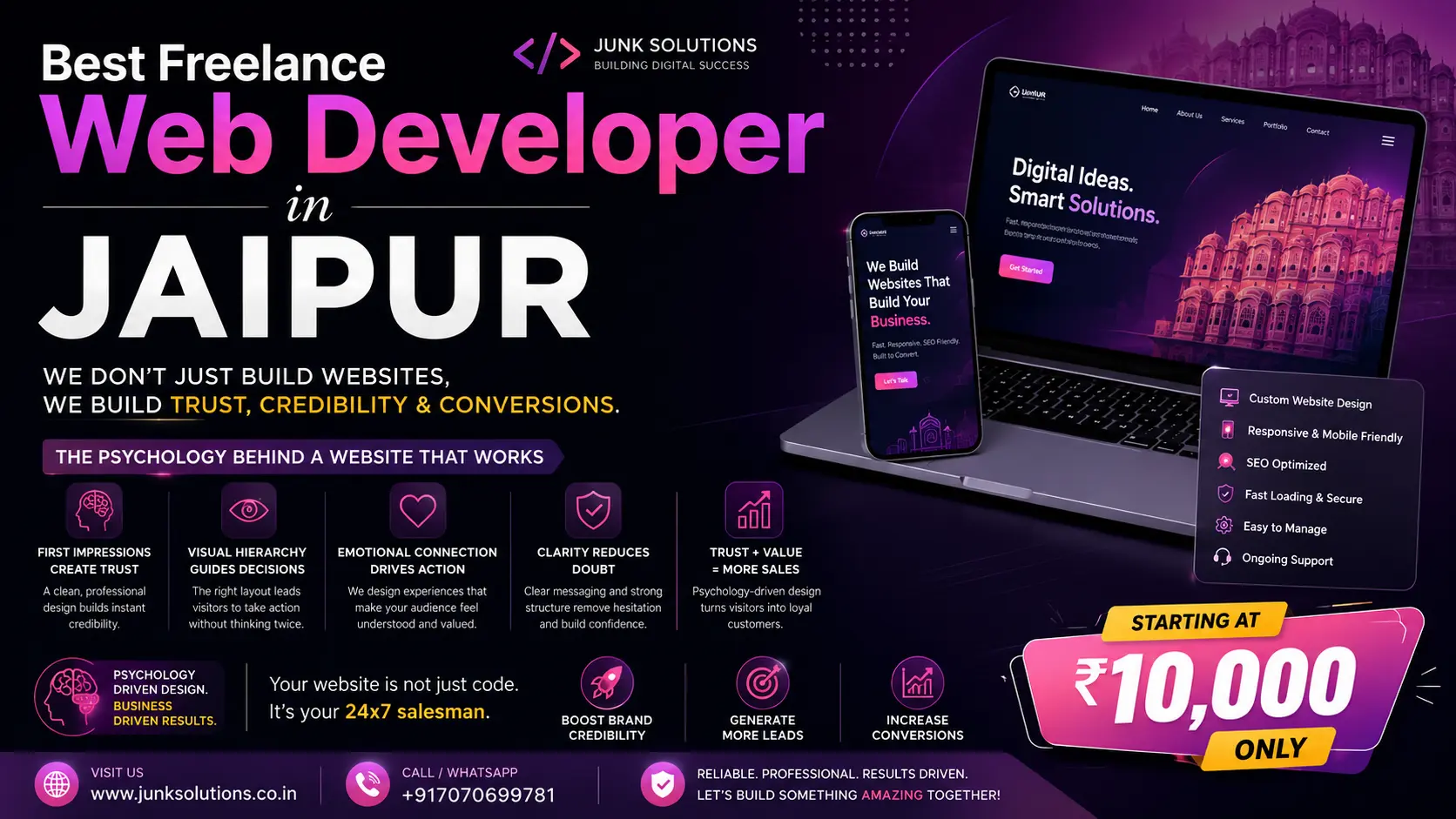 Best Freelance Web Developer in Jaipur